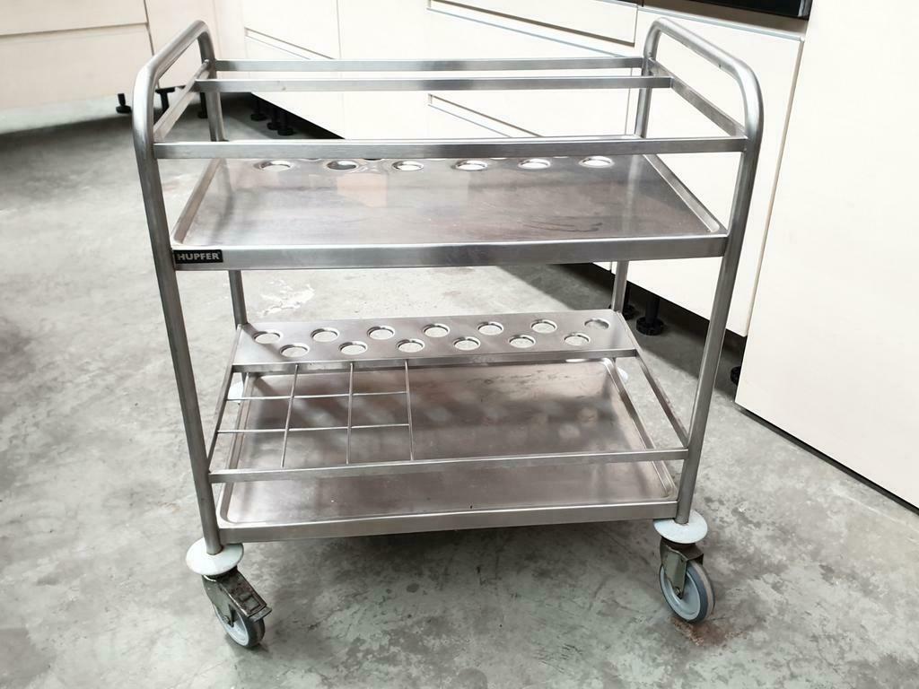 Hupfer mobiele serveerwagen geluiddempend 82 x 53 cm, Ophalen of Verzenden, Gebruikt, Meubilair