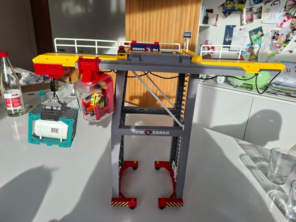 Portique de chargement Playmobil City Action avec conteneur, Enlèvement