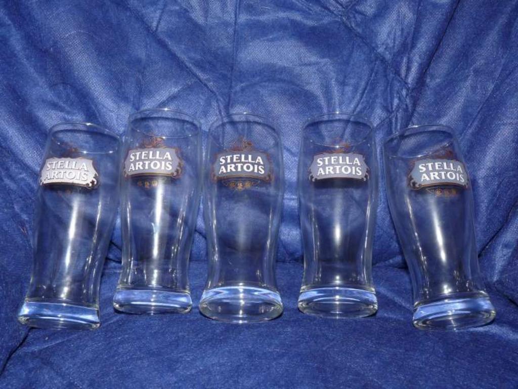 Bierglazen Stella Artois, Ophalen of Verzenden, Gebruikt, Glas of Glazen, Stella Artois