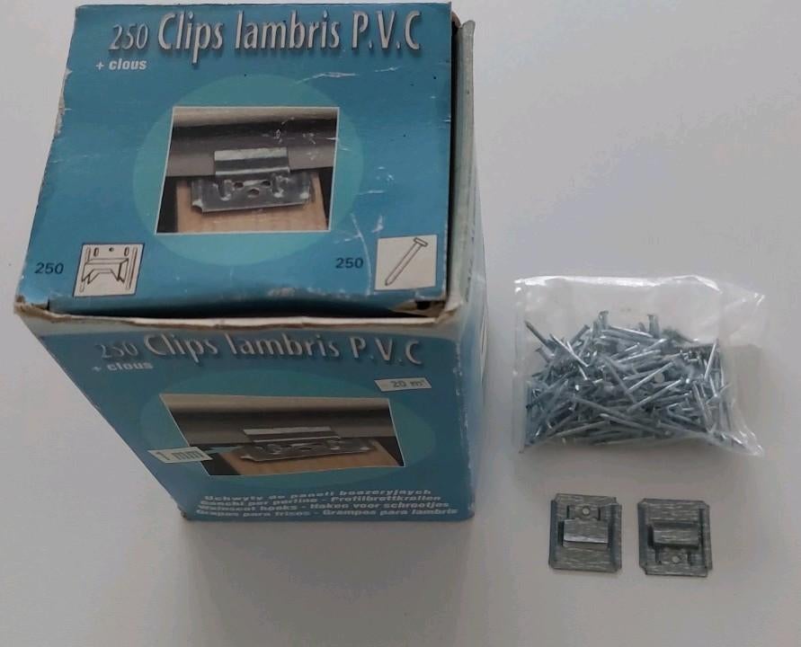 CLIPS HAKEN LAMBRIS PVC 1 MM, Enlèvement ou Envoi, Comme neuf