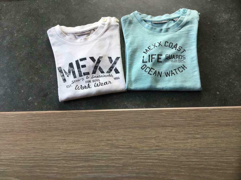 Mexx Longsleeve T- shirt (2stuks ) Maat 86, Kinderen en Baby's, Babykleding | Maat 86, Mexx, Ophalen of Verzenden, Zo goed als nieuw