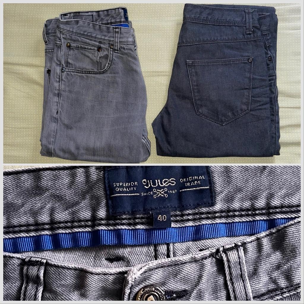 Jean’s gris et bleu - Jules - lot de deux pantalons - Homme, Vêtements | Hommes, JULES, Enlèvement ou Envoi, Bleu, W40 - W42 (confection 56/58)