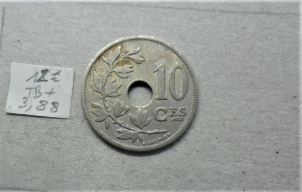 Belgique 10 centimes 1901 Fra la plus rare de la série !!, Timbres & Monnaies, Monnaies | Belgique, Envoi, Métal, Monnaie en vrac