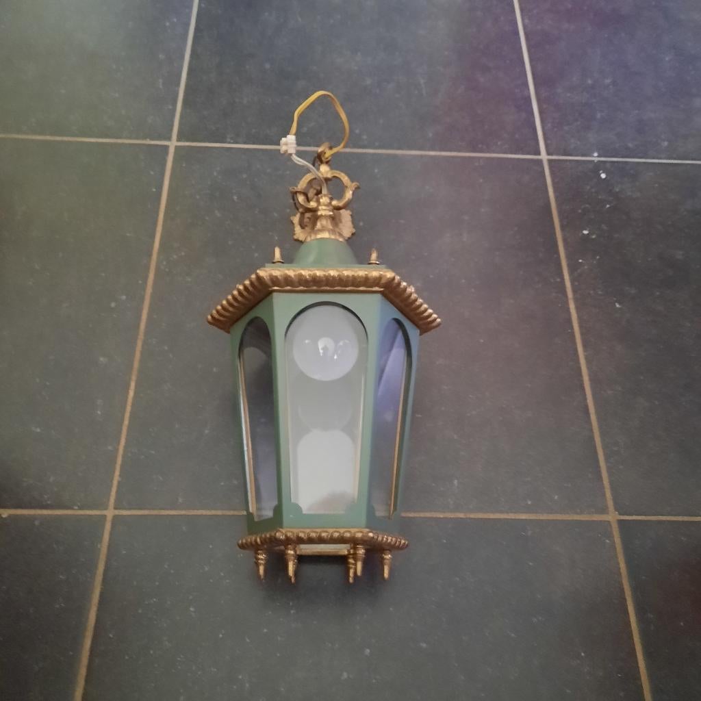 Lampe d'entrée ancienne., Enlèvement ou Envoi, Comme neuf, Verre
