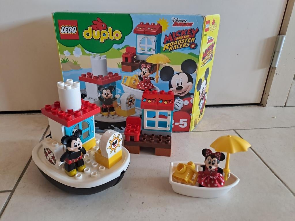 Lego Duplo 10881 Mickey´s Boat 100% compleet, Ophalen, Zo goed als nieuw, Duplo