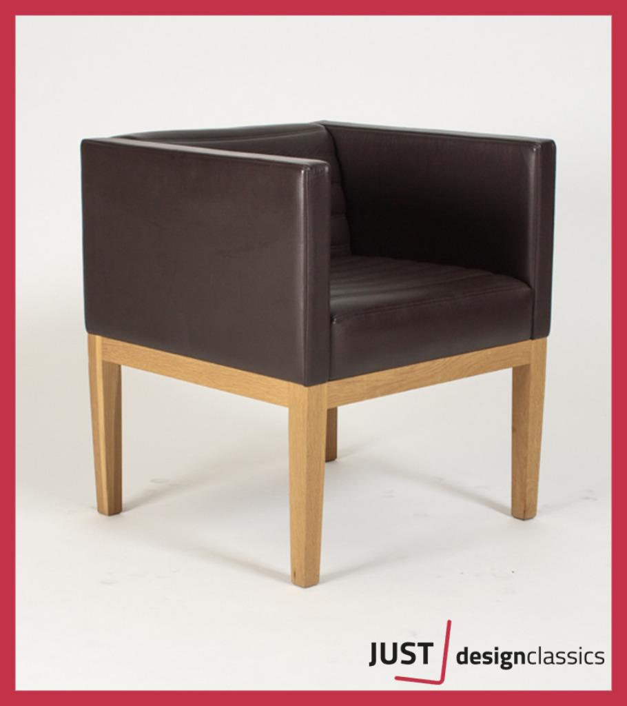 AANBIEDING!!! Linley London Leather Arm Chair (voorraad:2), Ophalen, Zo goed als nieuw