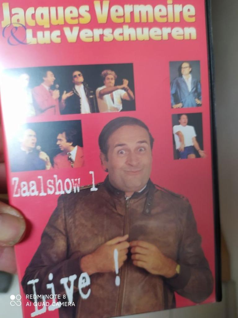VHS videoband van Jacques Vermeire, zaalshow 1, Alle leeftijden, Ophalen of Verzenden, Zo goed als nieuw, Komedie
