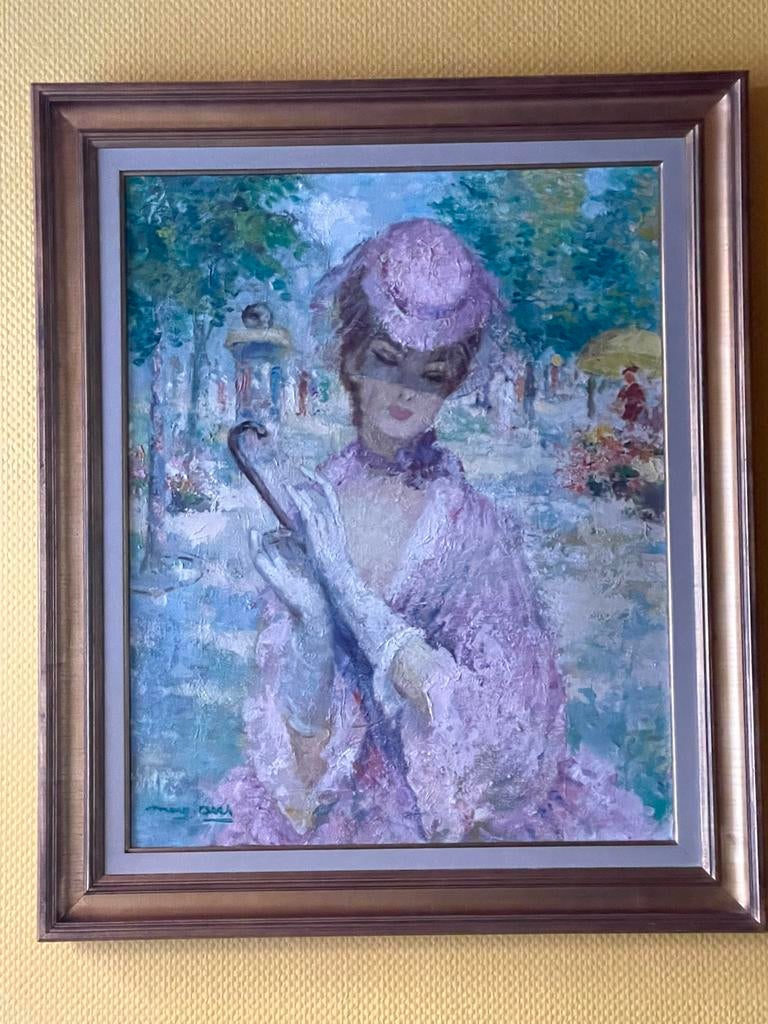 Élégante à l’ombrelle, Antiquités & Art, Enlèvement