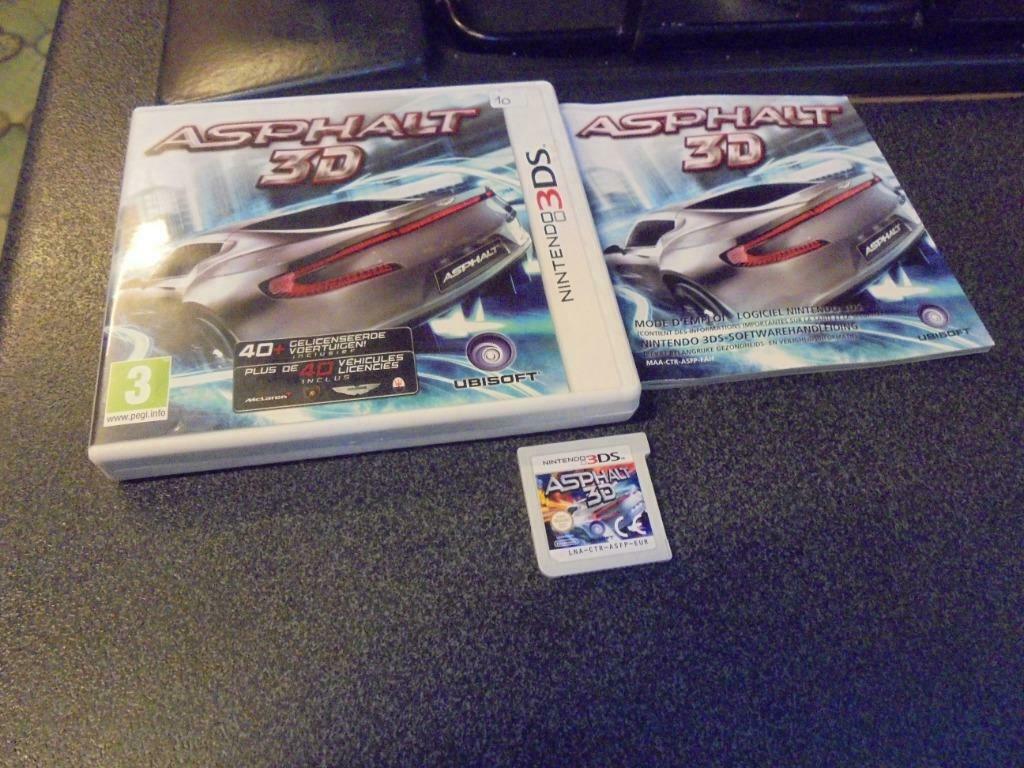 3DS Asphalt 3D (orig-compleet), Consoles de jeu & Jeux vidéo, Enlèvement ou Envoi, Utilisé, Course et Pilotage, À partir de 3 ans