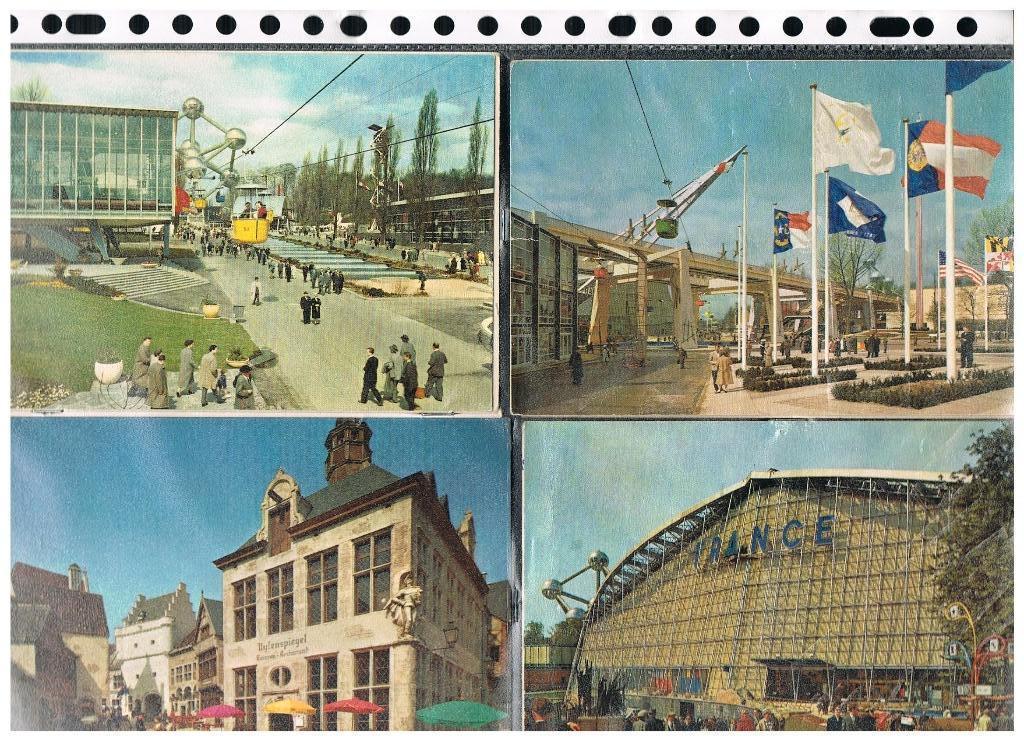 CARTES POSTALES EXPO 1958 BRUXELLES, Envoi, 1940 à 1960, Bruxelles (Capitale)