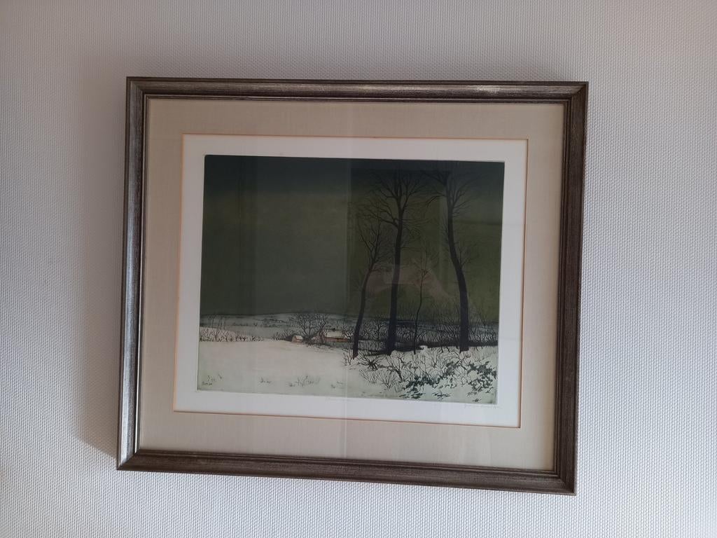 Winterlandschap, Ophalen