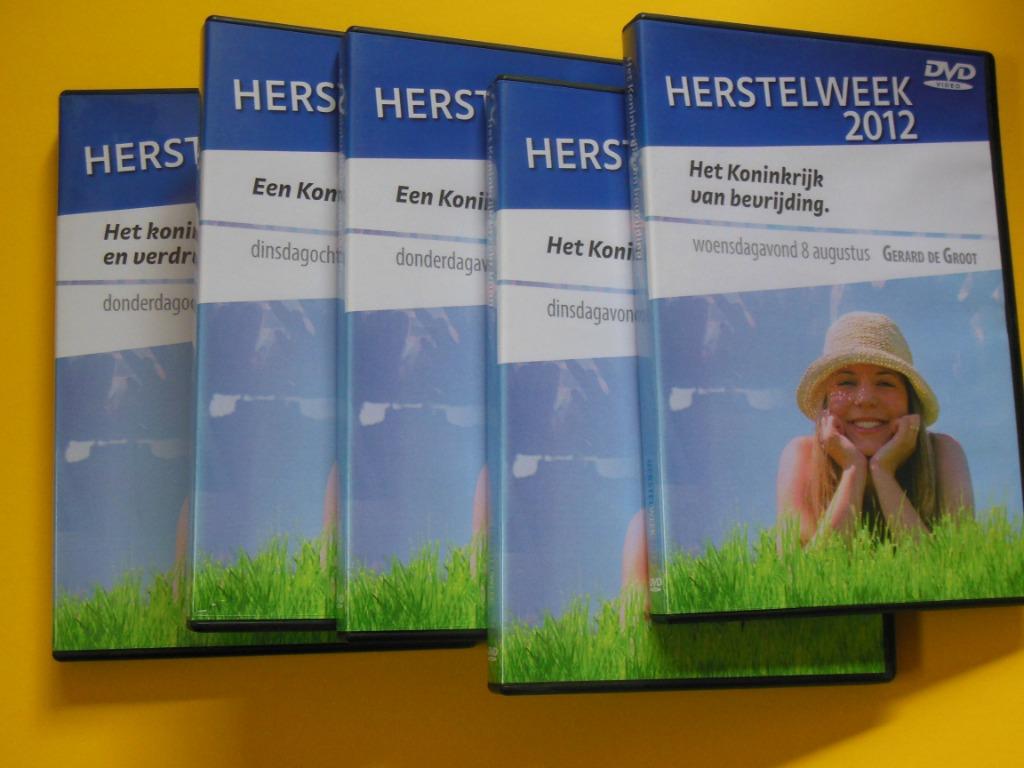 5 DVD's Herstelweek 2012 - Pool/Kok/de Groot/Kamp/Pasterkamp, CD & DVD, DVD | Religion & Gospel, Tous les âges, Enlèvement ou Envoi