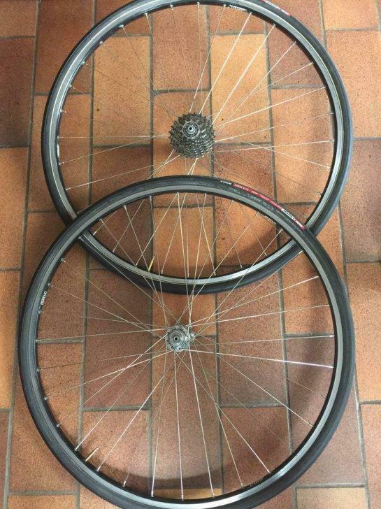Roues Alu à boyaux, Vélos & Vélomoteurs, Enlèvement, Utilisé, Roue