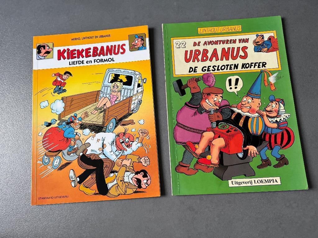 Kiekebanus stripverhaal+ De avonturen van Urbanus, Gelezen, Merho, Ophalen of Verzenden, Meerdere stripboeken