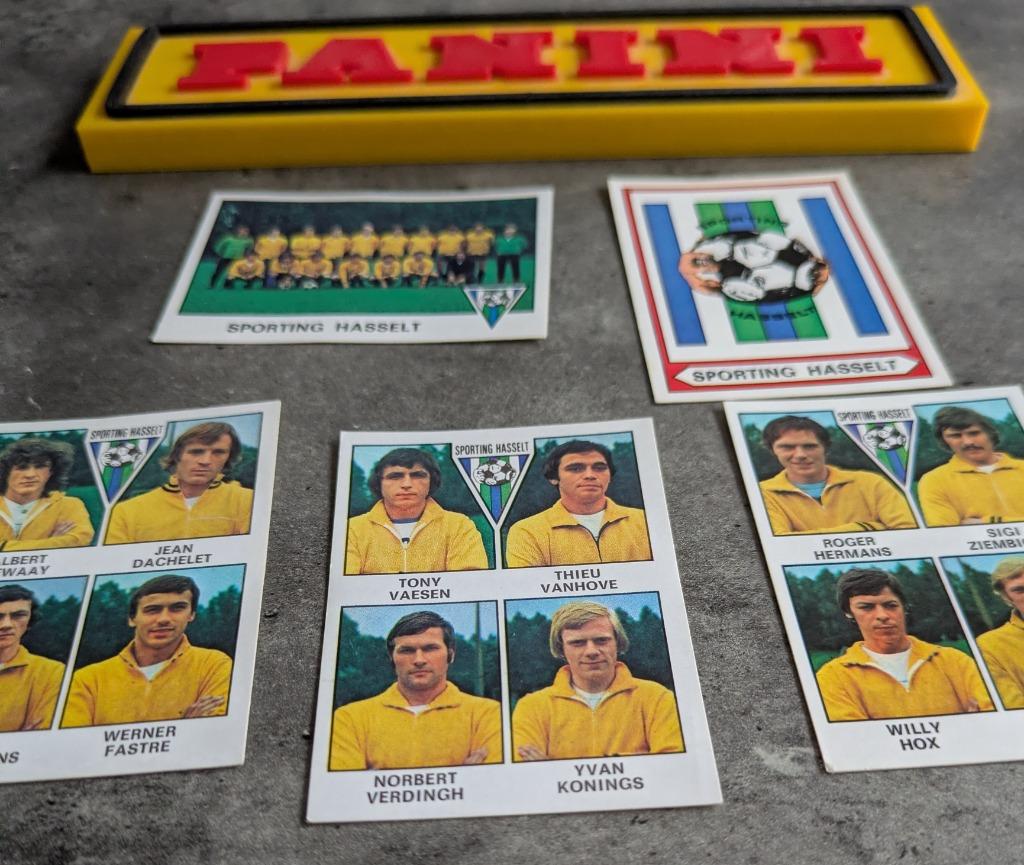 PANINI FOOTBALL 78 SP HASSELT 5 STICKERS 1978, Hobby en Vrije tijd, Stickers en Plaatjes, Verzenden