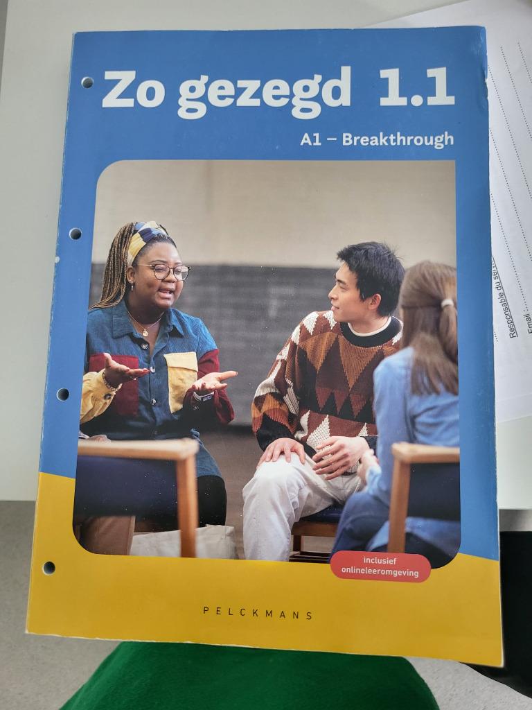 Manuel scolaire Néerlandais Zo gezed 1.1, Enlèvement ou Envoi, Utilisé, Secondaire, Néerlandais