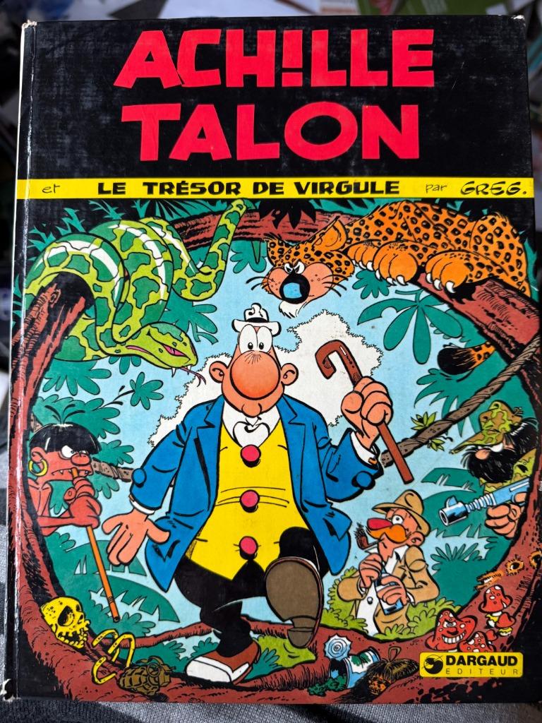 Achille Talon, The Treasure of Comma, originele editie kaar, Ophalen
