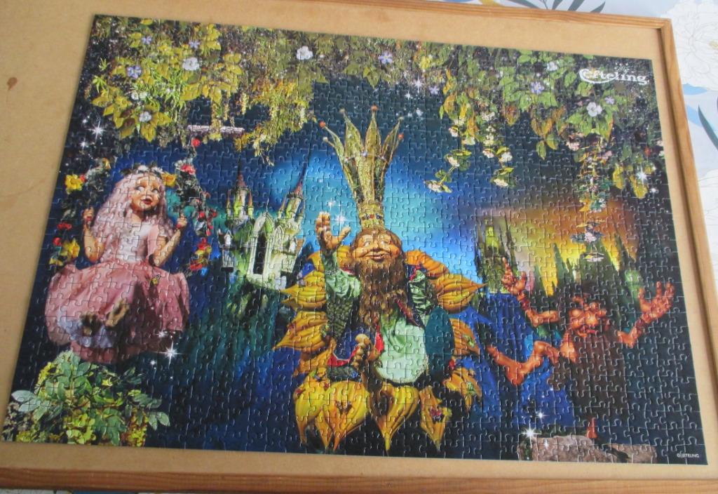 puzzel ravensburger efteling 1000, Hobby en Vrije tijd, Ophalen of Verzenden, 500 t/m 1500 stukjes, Zo goed als nieuw, Legpuzzel