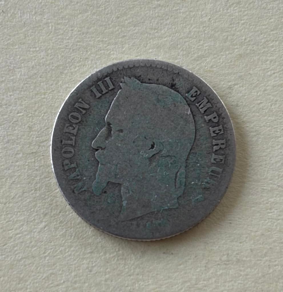 50 centimes Napoléon III 1865 K, Enlèvement ou Envoi, France, Monnaie en vrac, Argent