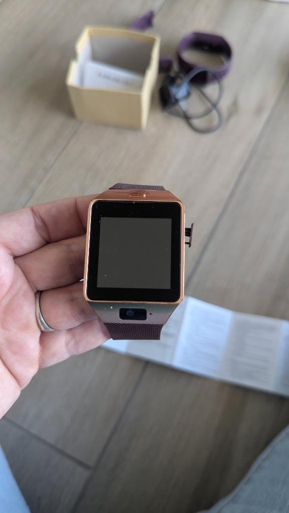 Smart Watch, Handtassen en Accessoires, Smartwatches, Zo goed als nieuw, Paars, Ophalen of Verzenden