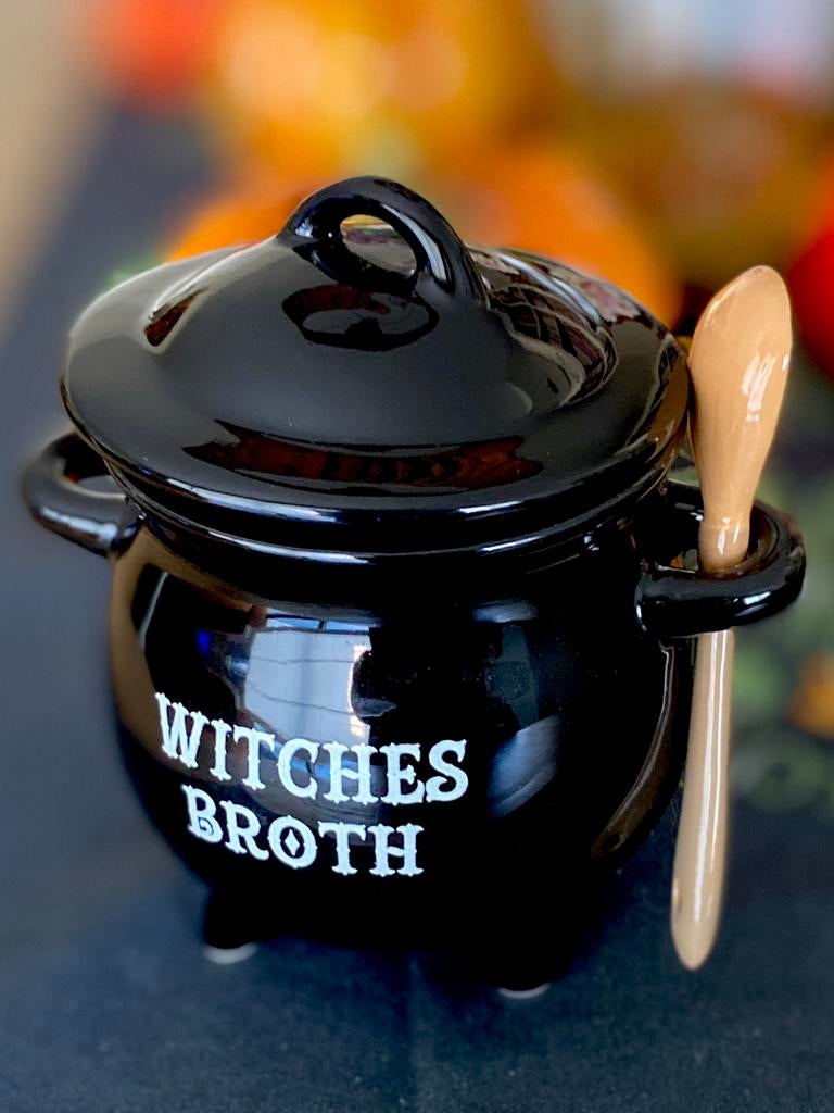 Heksen soepketel tas/mok/beker 🧙 🧹🍵 🎃, Hobby en Vrije tijd, Ophalen of Verzenden, Zo goed als nieuw