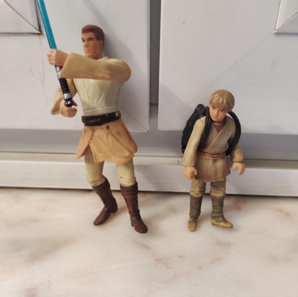 Star Wars moderne Anakin et Obi-Wan Kenobi 1998 Hasbro, Collections, Enlèvement ou Envoi, Utilisé, Figurine