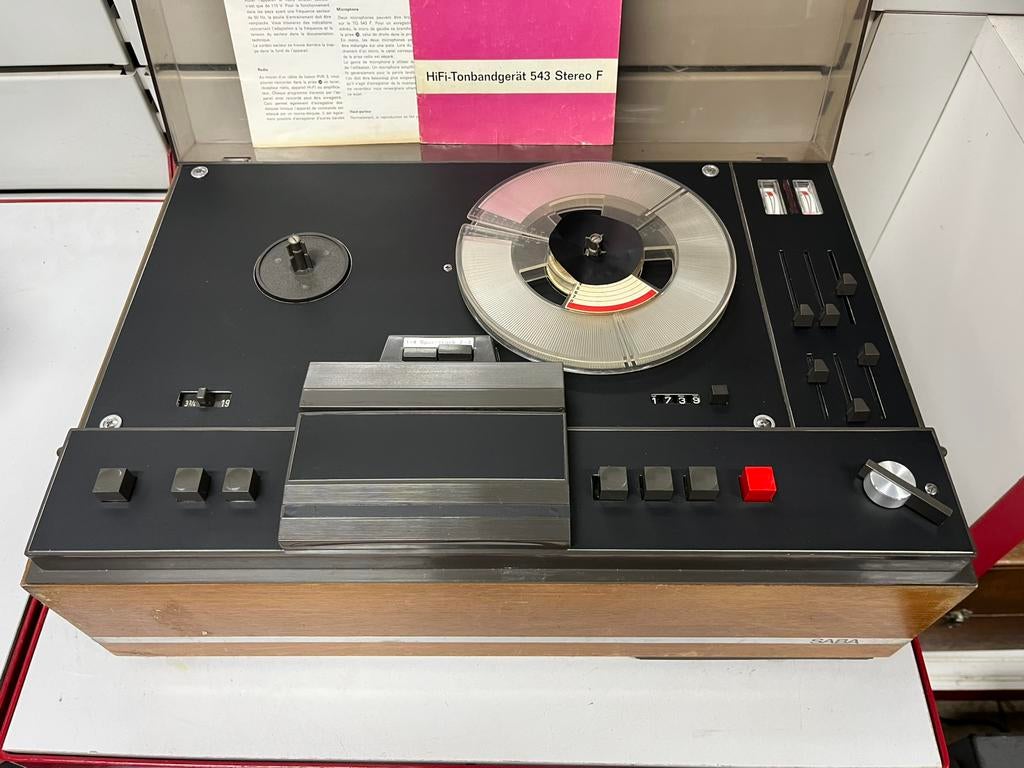 Magnétophone à bandes Vintage SABA TG 543 Stereo F - 69/70, Enlèvement, Magnétophone