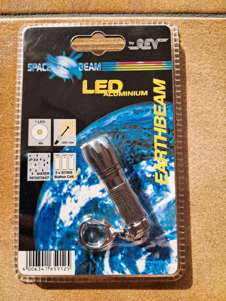 Lampe torche LED Earthbeam Porte-clés, Enlèvement ou Envoi, Neuf, Batterie