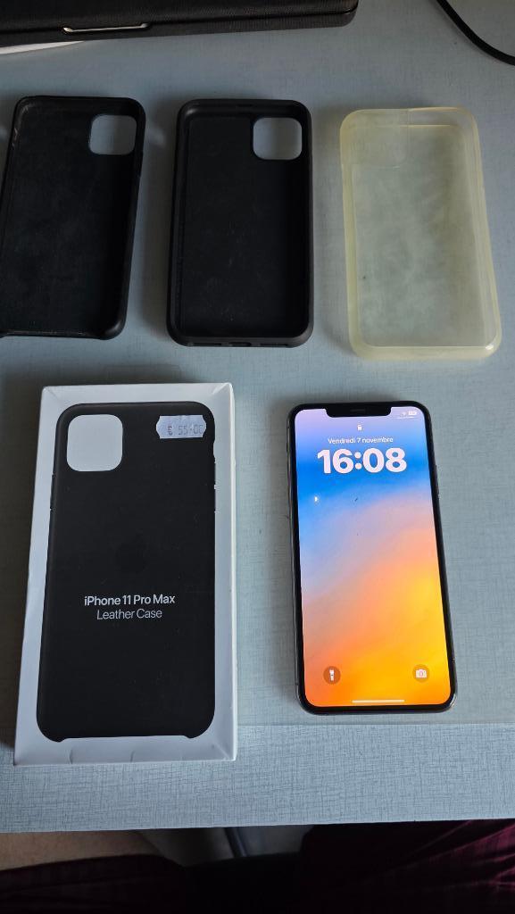 Apple iPhone 11 Pro Max Gris sidéral, IPhone 11 Pro Max, Gris, Reconditionné, 77 %