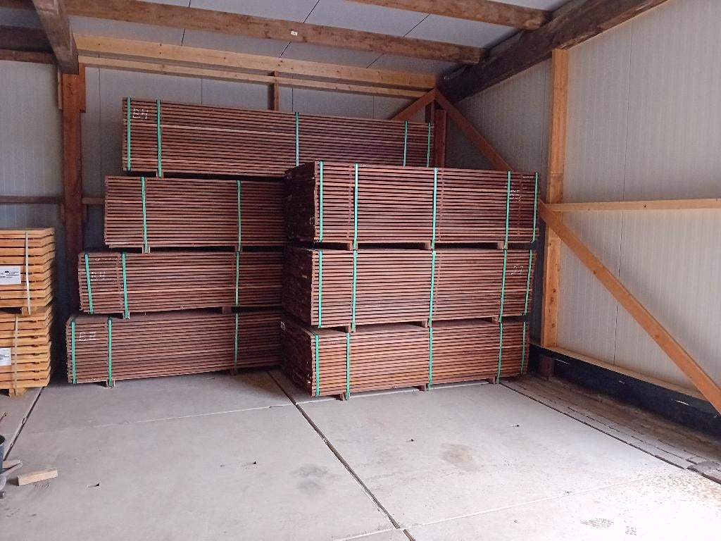 Ipé terrasplanken, vlonderplanken, terrasdelen, dekdelen, Ophalen, Nieuw, Hout