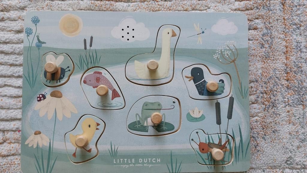 Little Dutch geluidenpuzzel - vofmenpuzzel - Little goose, Ophalen, Zo goed als nieuw