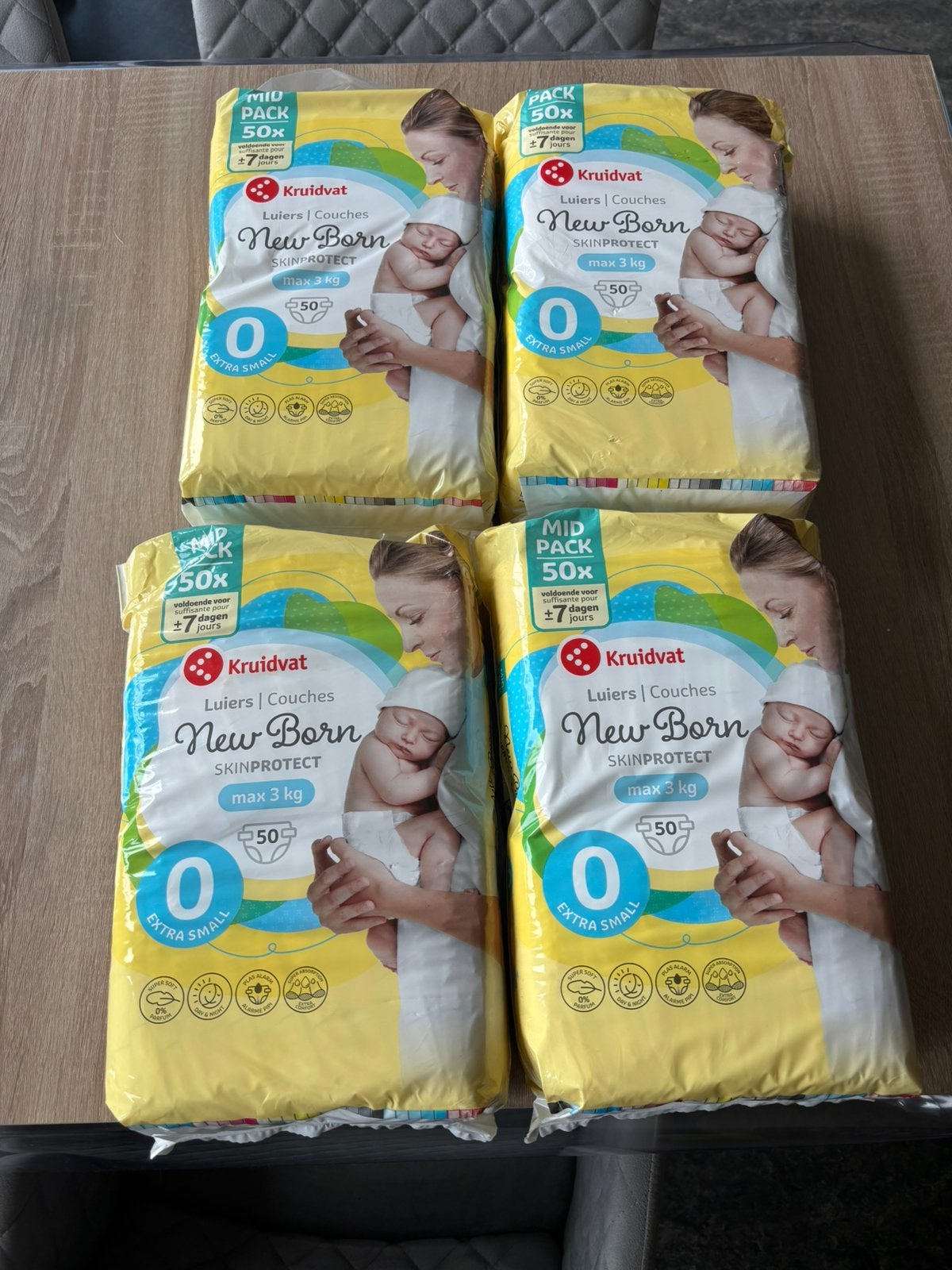 Pampers merk kruitvat maat 0, Ophalen, Nieuw