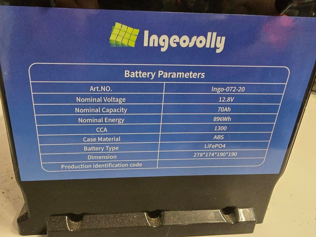 Nieuw !! Lithium accu 12V 70Ah € 500 euro, Auto-onderdelen
