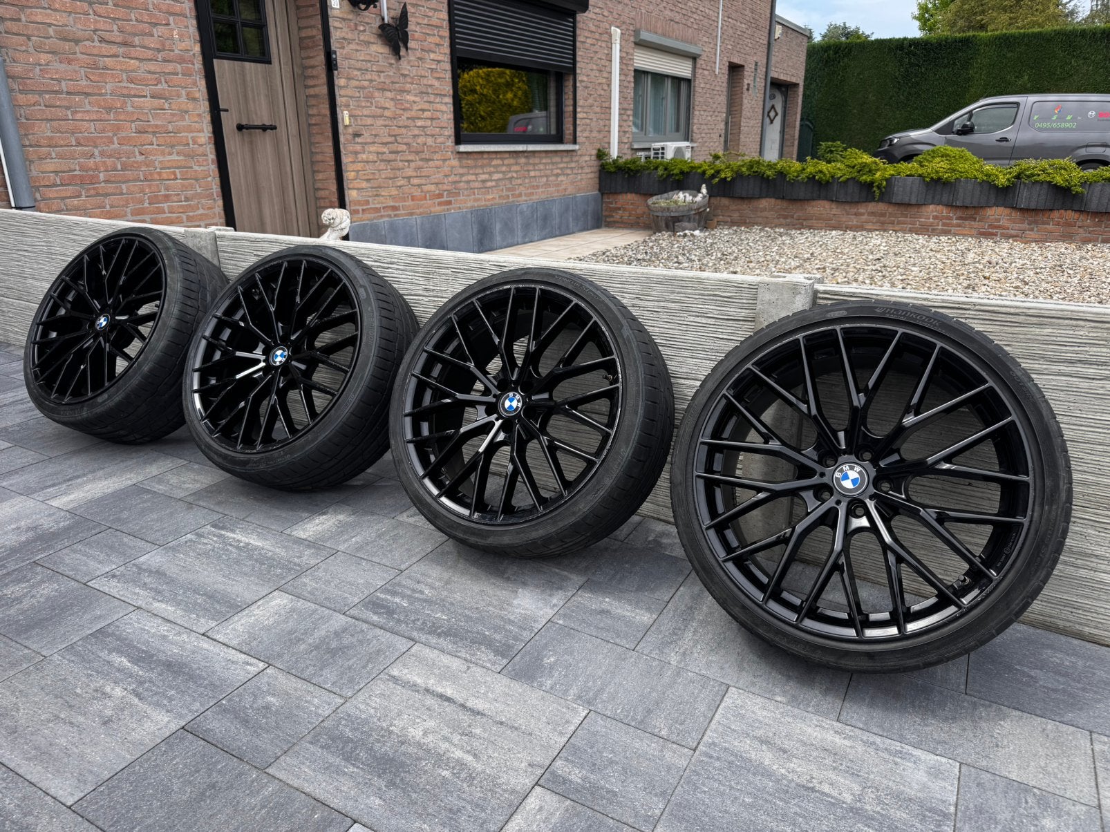 5x112 Breedset 21 Inch Velgen, Auto-onderdelen, Banden en Velgen, Ophalen, 21 inch, Band(en)