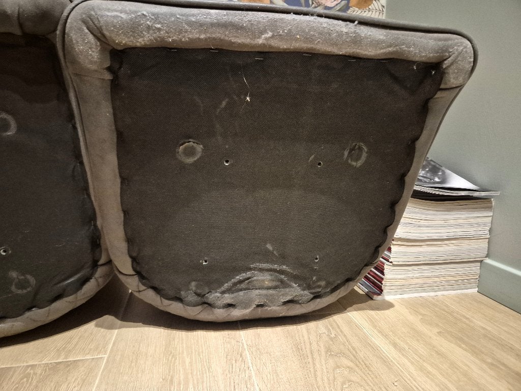 Kuipstoelen 4x gratis af te halen, Maison & Meubles, Chaises, Enlèvement, Utilisé, Gris, Quatre