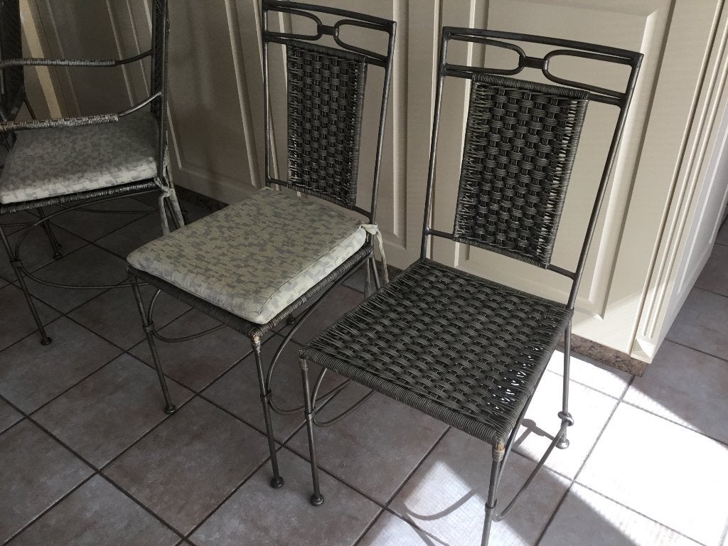 Stoelen in smeedijzer, Ophalen, Gebruikt, Kan zowel in modern als rustiek interieur, Metaal