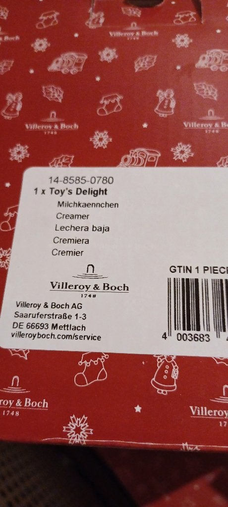 Kerst Villeroy & boch toys delight, Ophalen, Nieuw