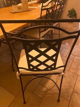 Lot de 6 chaises en fer forgé, Maison & Meubles, Enlèvement, Comme neuf, Classique, Métal