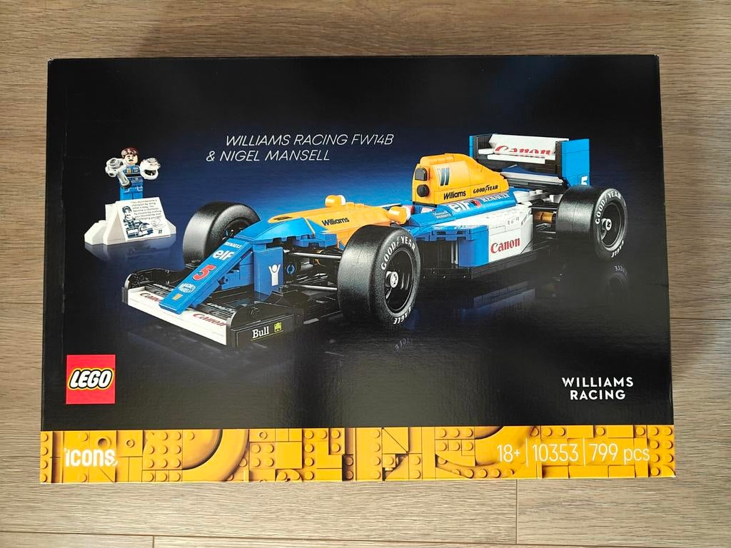 Lego Icons 10353 Williams Racing FW14B en Nigel Mansell, Ophalen of Verzenden, Lego