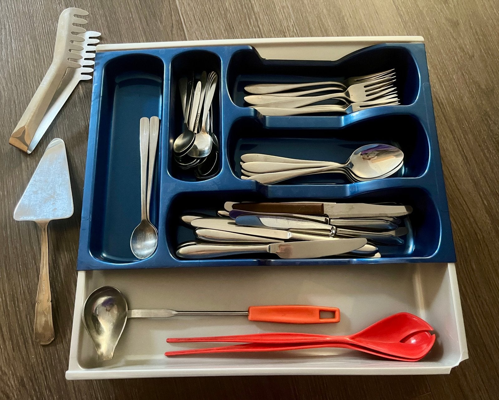 Lot de couverts, Maison & Meubles, Enlèvement ou Envoi, Utilisé, Inox ou Chrome, Couverts individuels