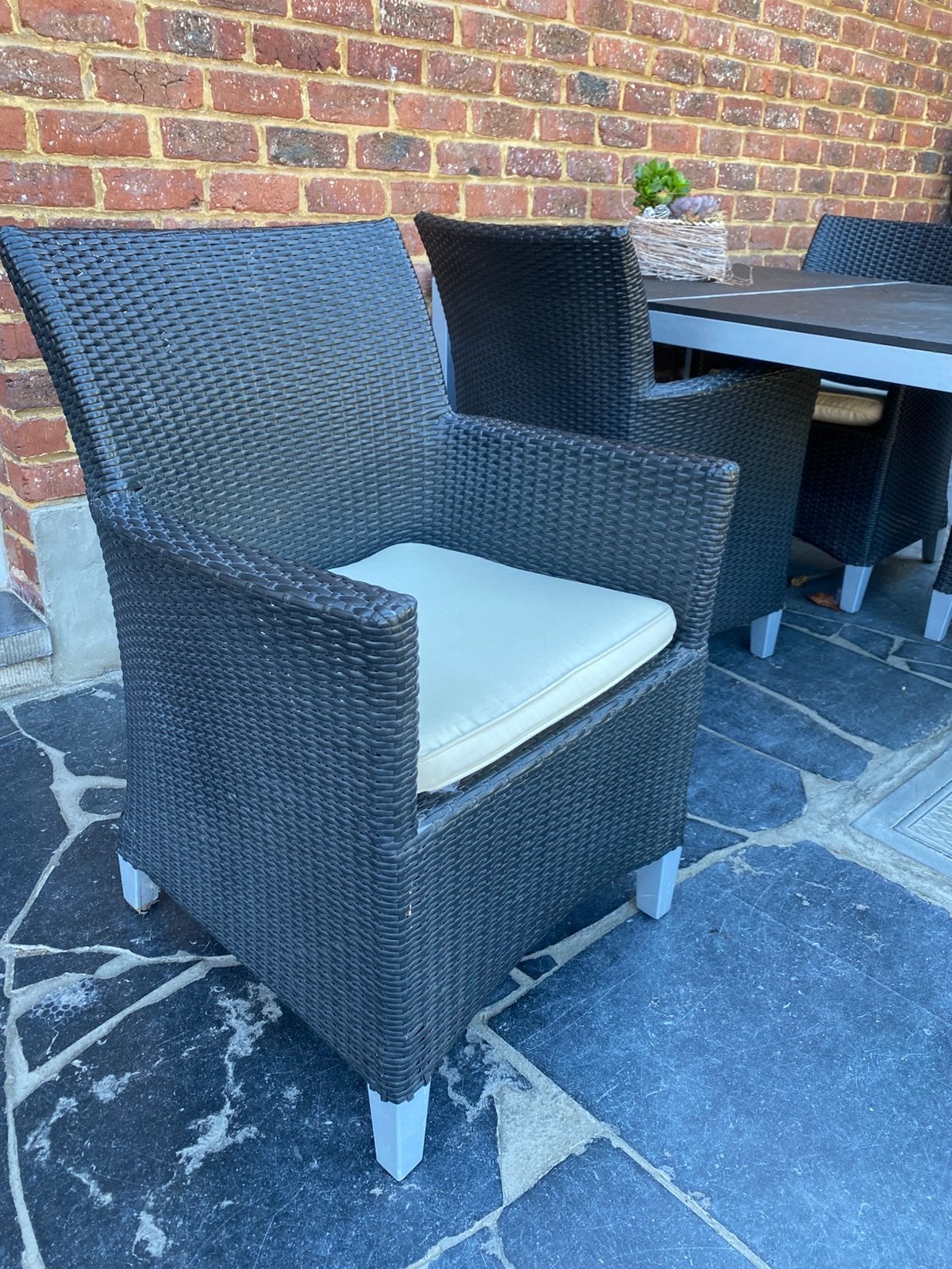 Rotan tuinstoelen 2 stuks €15 per stuk, Tuin en Terras, Ophalen, Zo goed als nieuw, Rotan