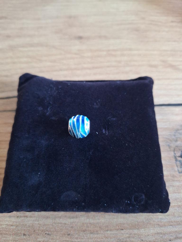 Pandora bedel blauw, Ophalen of Verzenden, Zo goed als nieuw, Pandora