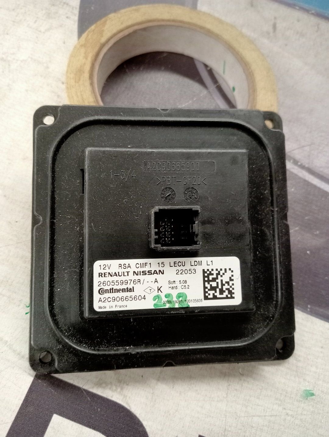 Led-ballast 2605599976R Renault A2C90665604 Continental, Renault, -, Utilisé, -