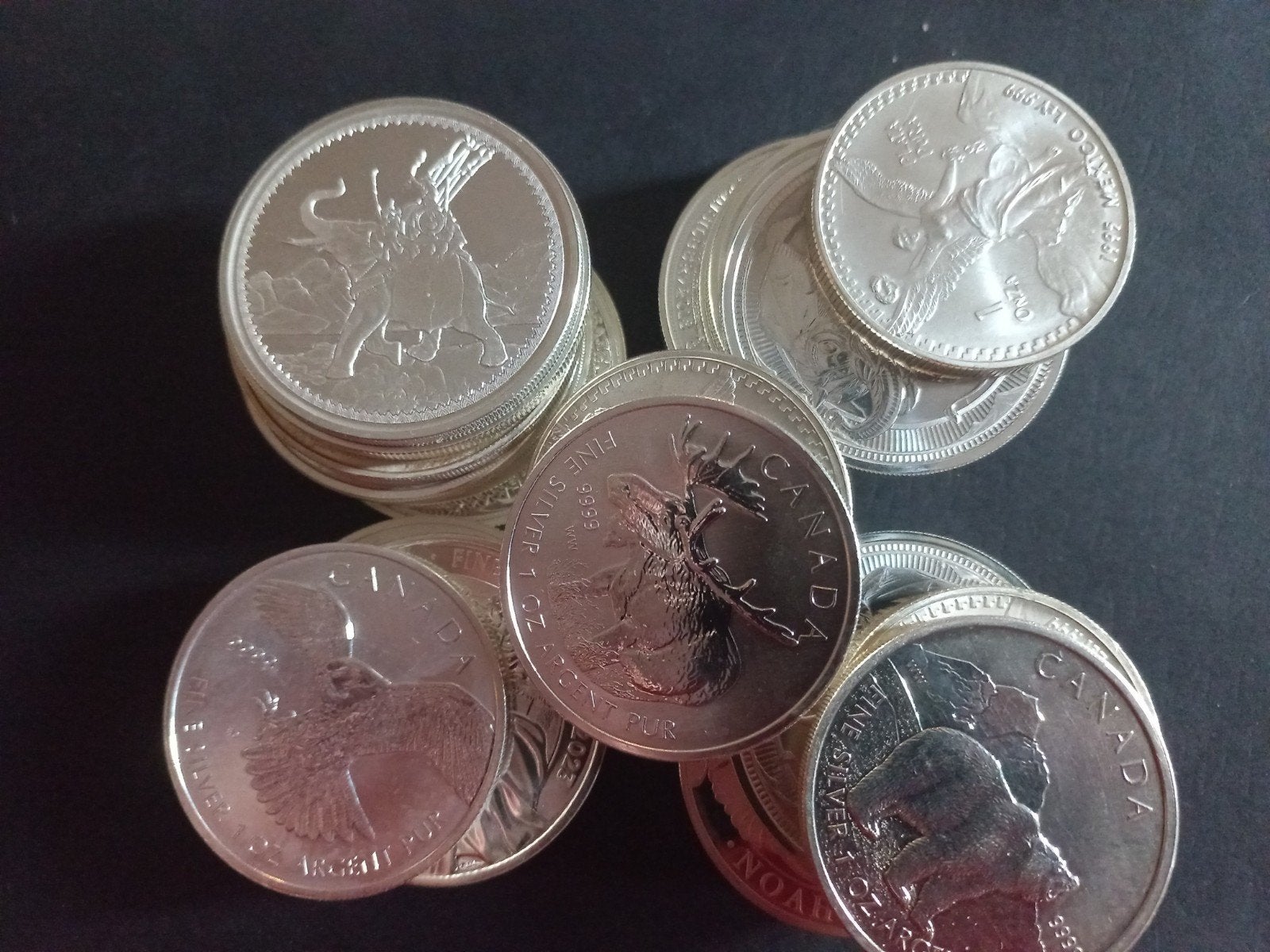 Pièces mystérieuses de 1 oz (999), Timbres & Monnaies, Métaux nobles & Lingots, Envoi, Argent