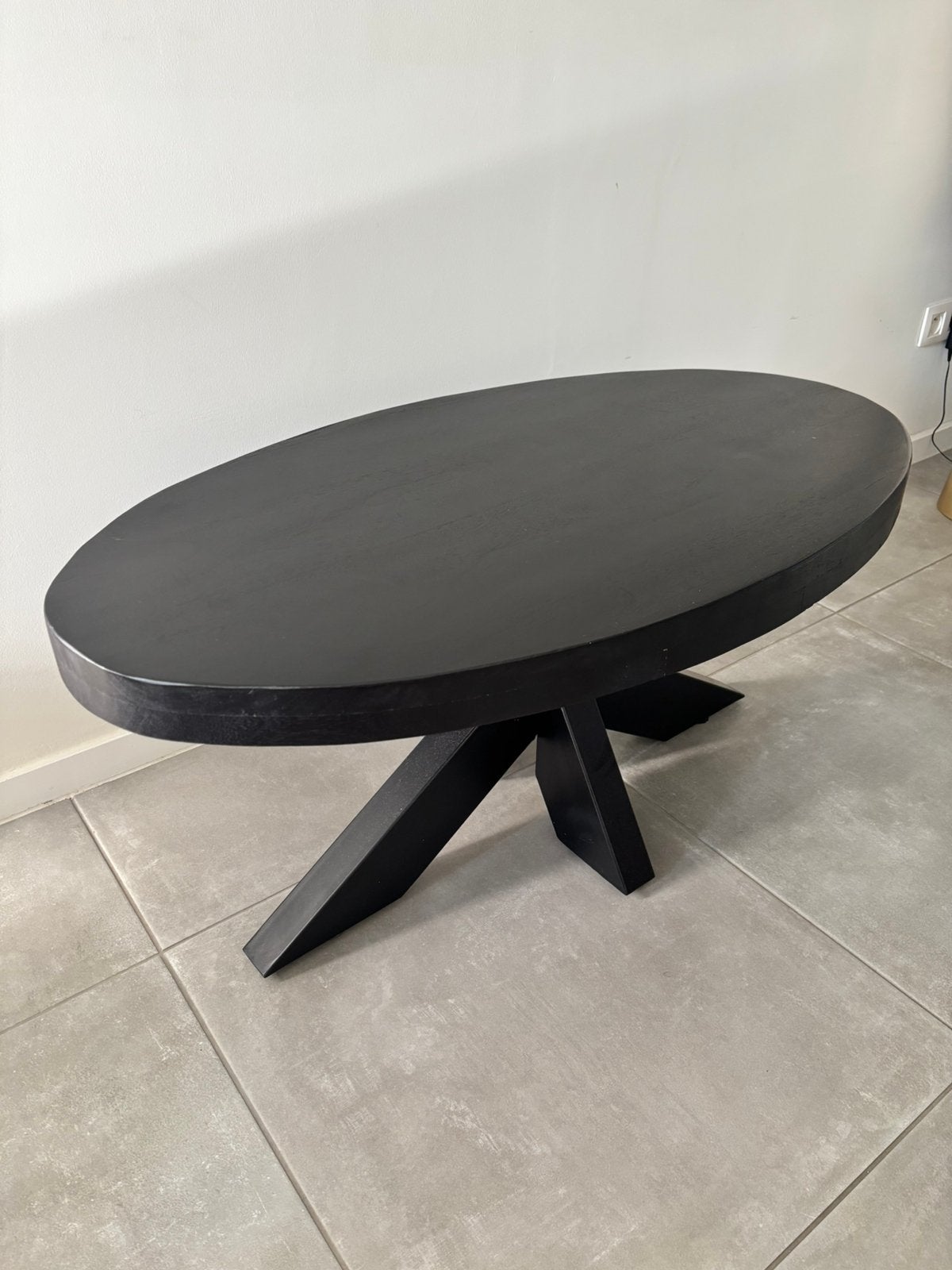 Mango ovale salontafel, Ophalen, Zo goed als nieuw