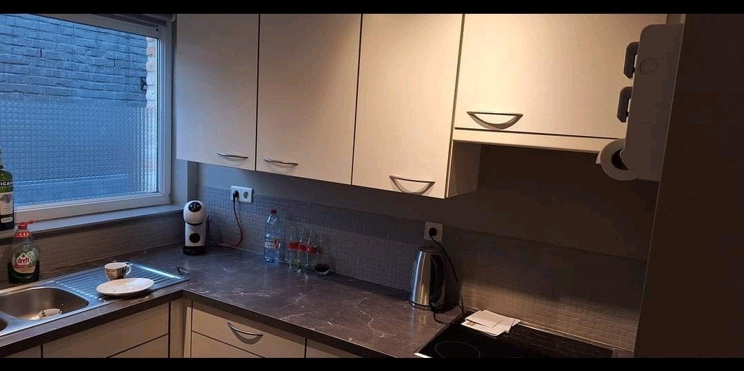 onbeschadigde keuken incl. Dampkap, oven en kookplaat te koo, Ophalen, Zo goed als nieuw, Staal of Inox, Hoekkeuken