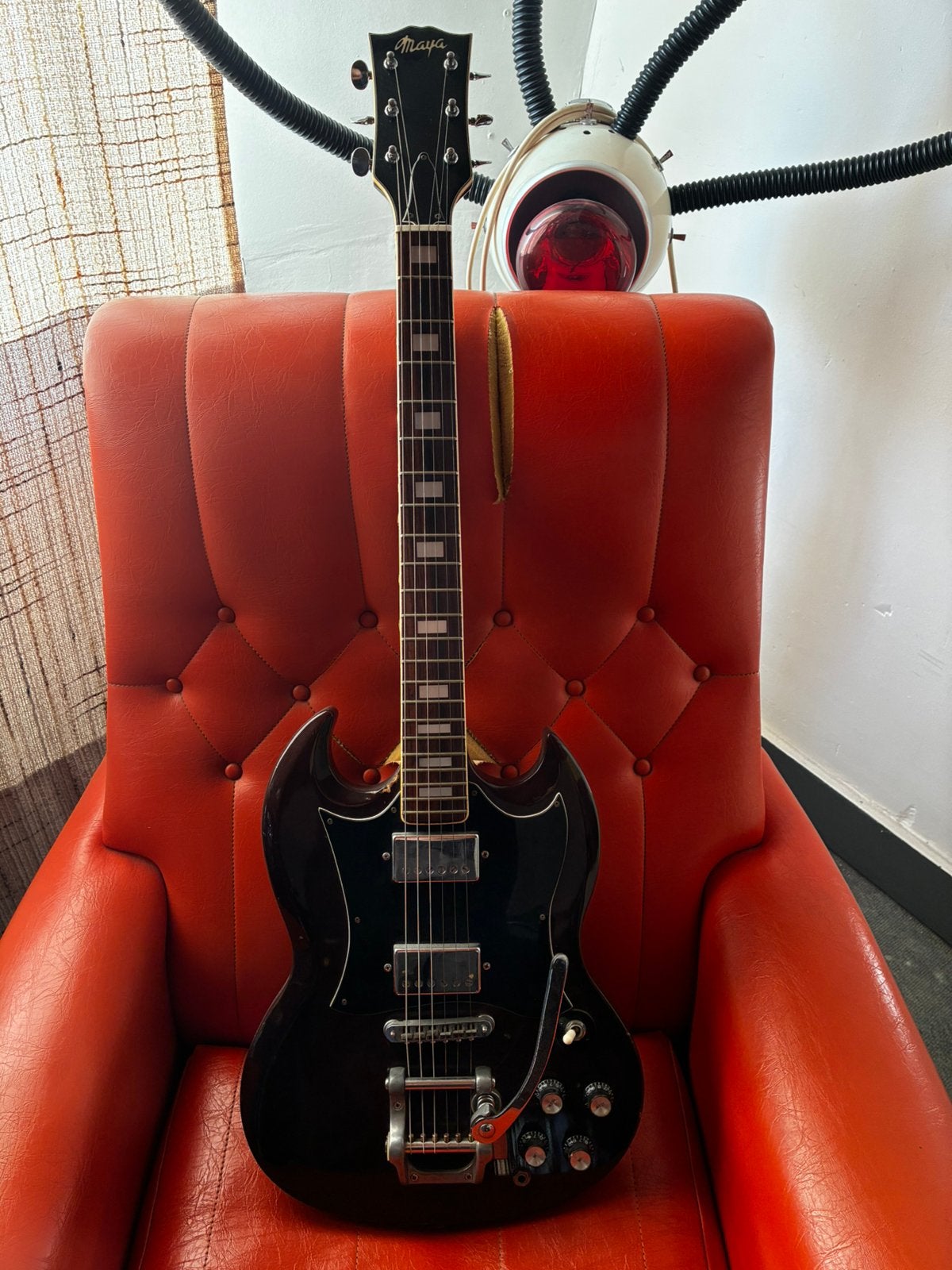 Maya sg vintage seventies elektrische gitaar, Ophalen, Zo goed als nieuw