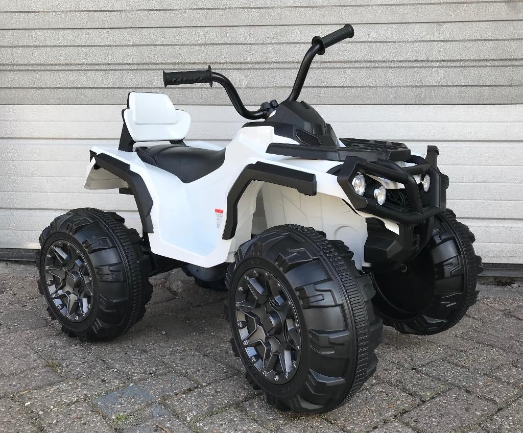 kinderaccu Grizzly quad 12v wit + FM Radio + Vering NIEUW!, Ophalen of Verzenden, Nieuw