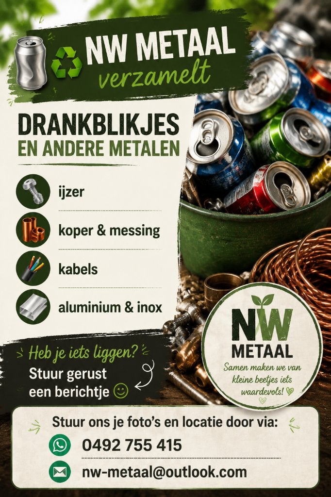 Gratis ophalen drankblikjes en oude metalen, Ophalen, Gebruikt