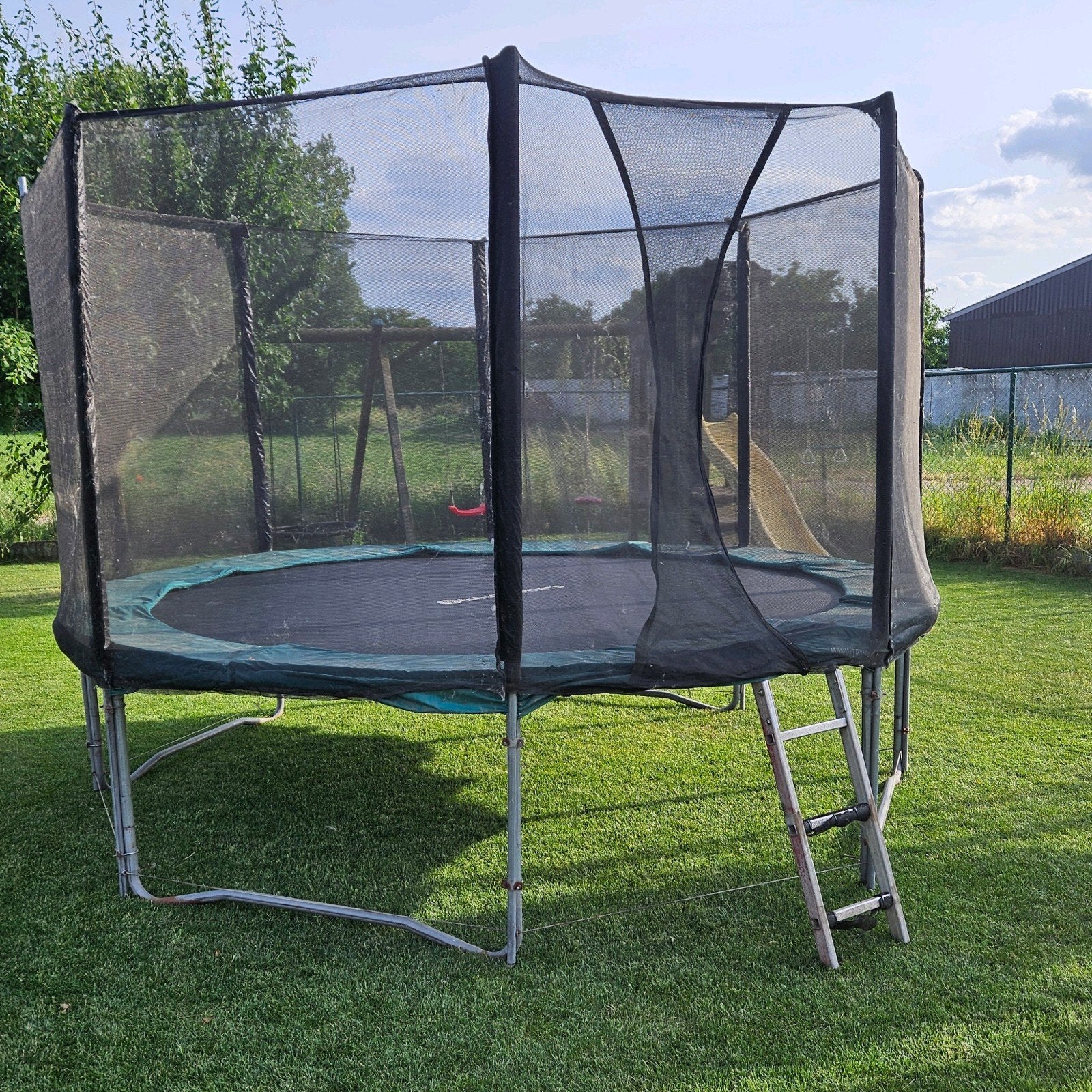 Trampoline rond 3m66 met veiligheidsnet, Kinderen en Baby's, Speelgoed | Buiten | Trampolines, Ophalen